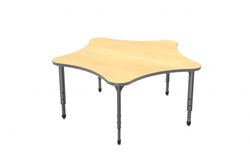 Marco Apex Series 60" 5-Star Preschool Activity Table Height Adjustable Legs 17"-24" (38-2281-MB)