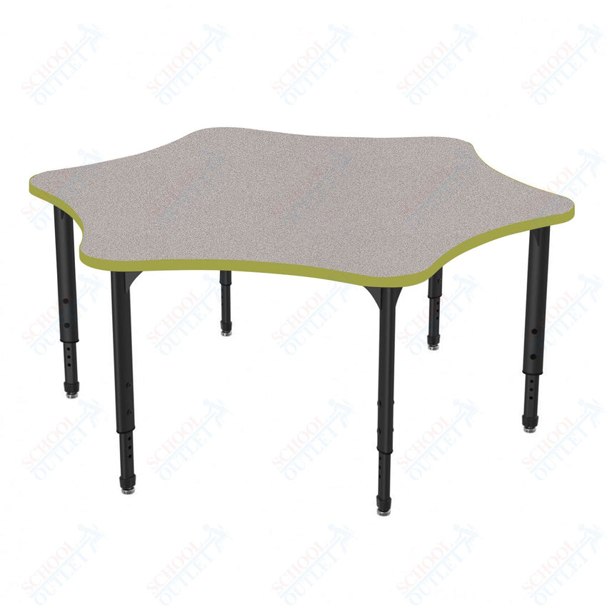 Marco Apex Series 60" 6 - Star School Activity Table Adjustable Height 21" - 30" (38 - 2282 - MA) - SchoolOutlet