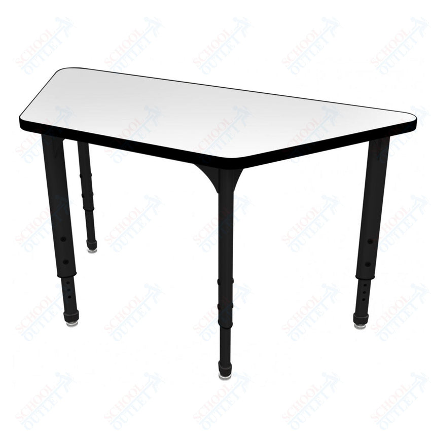 Marco Apex Series Trapezoid School Activity Table w/ Dry Erase Top 30" x 60" Adj Height 21" - 30" (38 - 2287 - DA) - SchoolOutlet