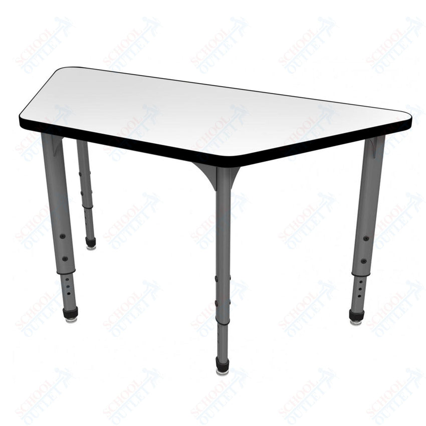 Marco Apex Series Trapezoid School Activity Table w/ Dry Erase Top 30" x 60" Adj Height 21" - 30" (38 - 2287 - DA) - SchoolOutlet
