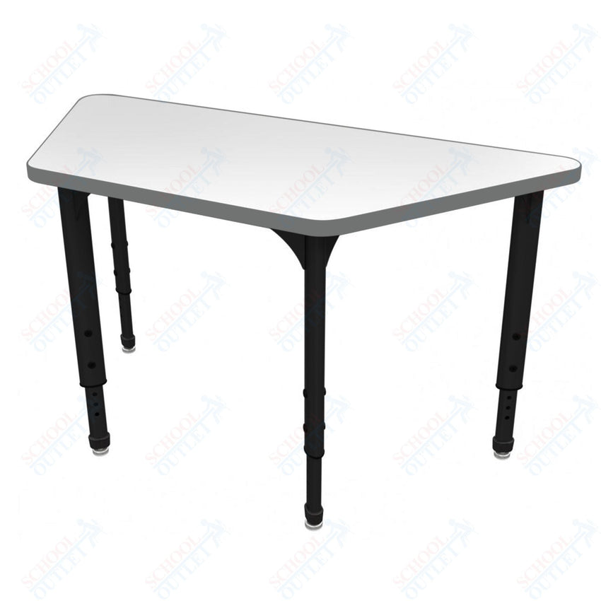 Marco Apex Series Trapezoid School Activity Table w/ Dry Erase Top 30" x 60" Adj Height 21" - 30" (38 - 2287 - DA) - SchoolOutlet