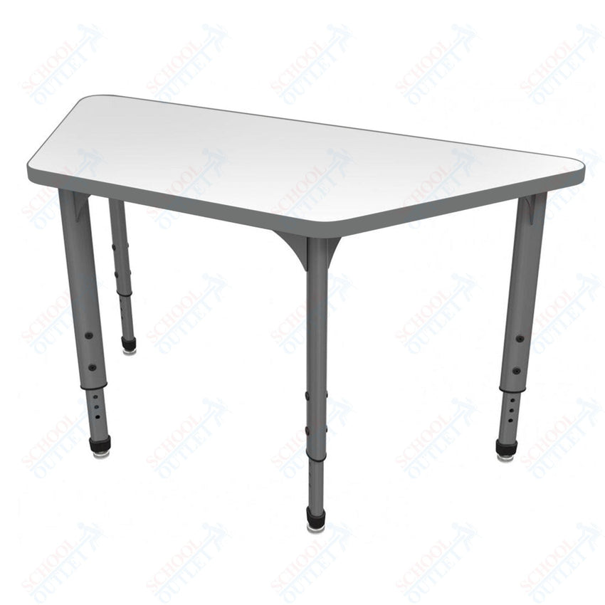 Marco Apex Series Trapezoid School Activity Table w/ Dry Erase Top 30" x 60" Adj Height 21" - 30" (38 - 2287 - DA) - SchoolOutlet