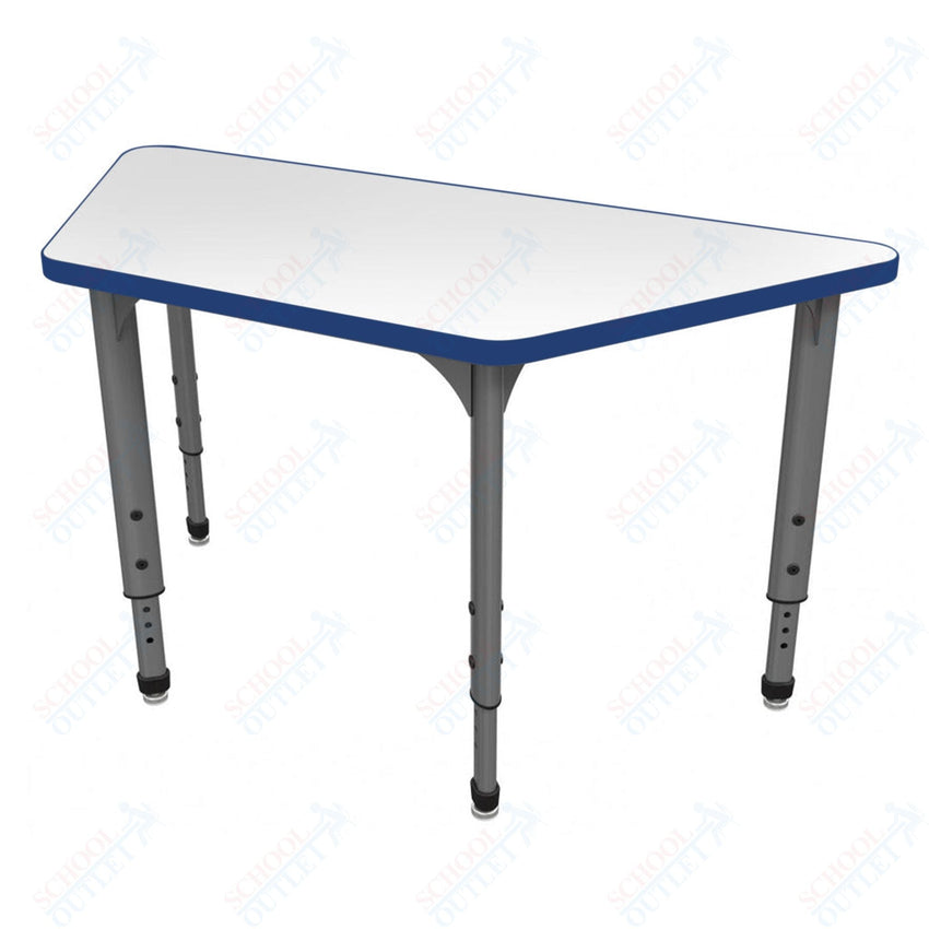 Marco Apex Series Trapezoid School Activity Table w/ Dry Erase Top 30" x 60" Adj Height 21" - 30" (38 - 2287 - DA) - SchoolOutlet