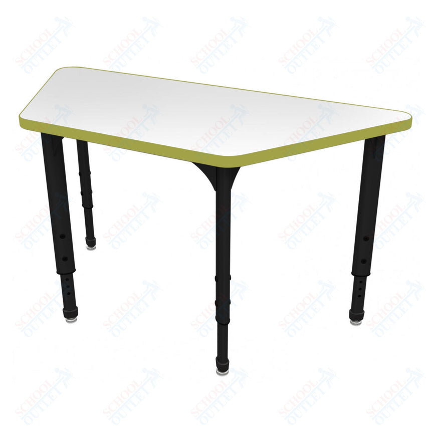 Marco Apex Series Trapezoid School Activity Table w/ Dry Erase Top 30" x 60" Adj Height 21" - 30" (38 - 2287 - DA) - SchoolOutlet