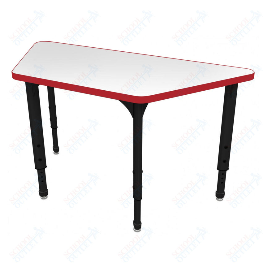 Marco Apex Series Trapezoid School Activity Table w/ Dry Erase Top 30" x 60" Adj Height 21" - 30" (38 - 2287 - DA) - SchoolOutlet
