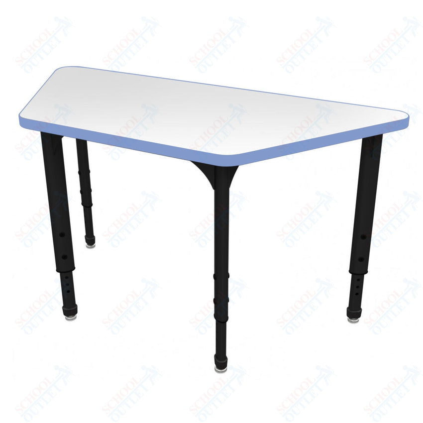 Marco Apex Series Trapezoid School Activity Table w/ Dry Erase Top 30" x 60" Adj Height 21" - 30" (38 - 2287 - DA) - SchoolOutlet