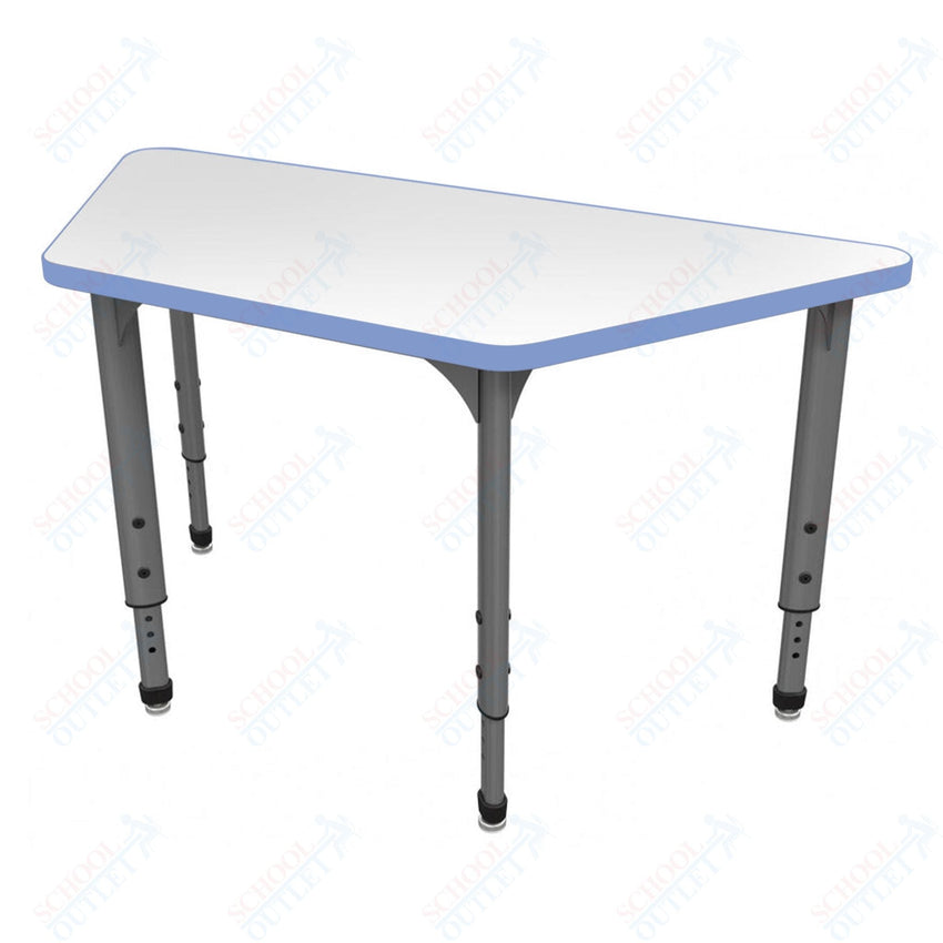 Marco Apex Series Trapezoid School Activity Table w/ Dry Erase Top 30" x 60" Adj Height 21" - 30" (38 - 2287 - DA) - SchoolOutlet