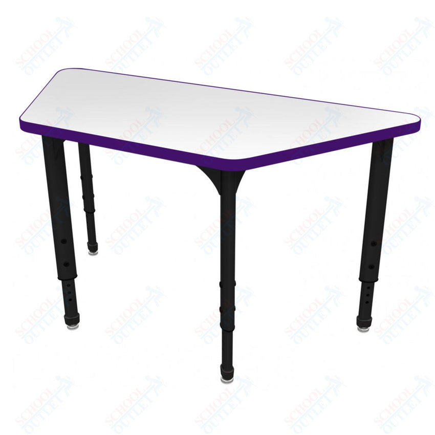 Marco Apex Series Trapezoid School Activity Table w/ Dry Erase Top 30" x 60" Adj Height 21" - 30" (38 - 2287 - DA) - SchoolOutlet