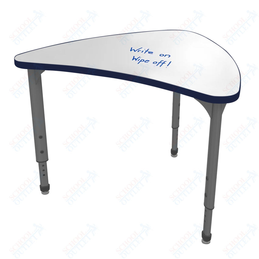 Marco Apex Series Large Chevron Collaborative Student Desk w/ Dry Erase HPL Top 31" x 38" Adjustable Height 21" - 30" (38 - 2290 - DA) - SchoolOutlet