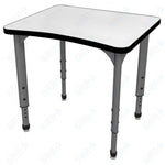 Marco Apex Series Curve Collaborative Student Desk w/ Dry Erase HPL Top 24