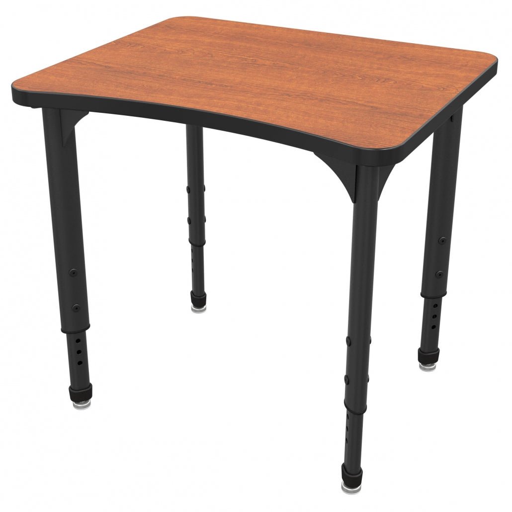 Marco Apex Series Curve Collaborative Student Desk 24" x 28" Adjustable Height 21" - 30" (38 - 2291 - MA) - SchoolOutlet