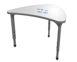 Marco Apex Series Small Chevron Collaborative Student Desk w/ Dry Erase HPL Top 25" x 30" Adjustable Height 21"-30" (38-2292-DA)