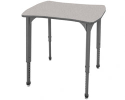 Marco Apex Series Contour Collaborative Student Desk 24" x 28" Adjustable Height 21"-30" (38-2310-MA)