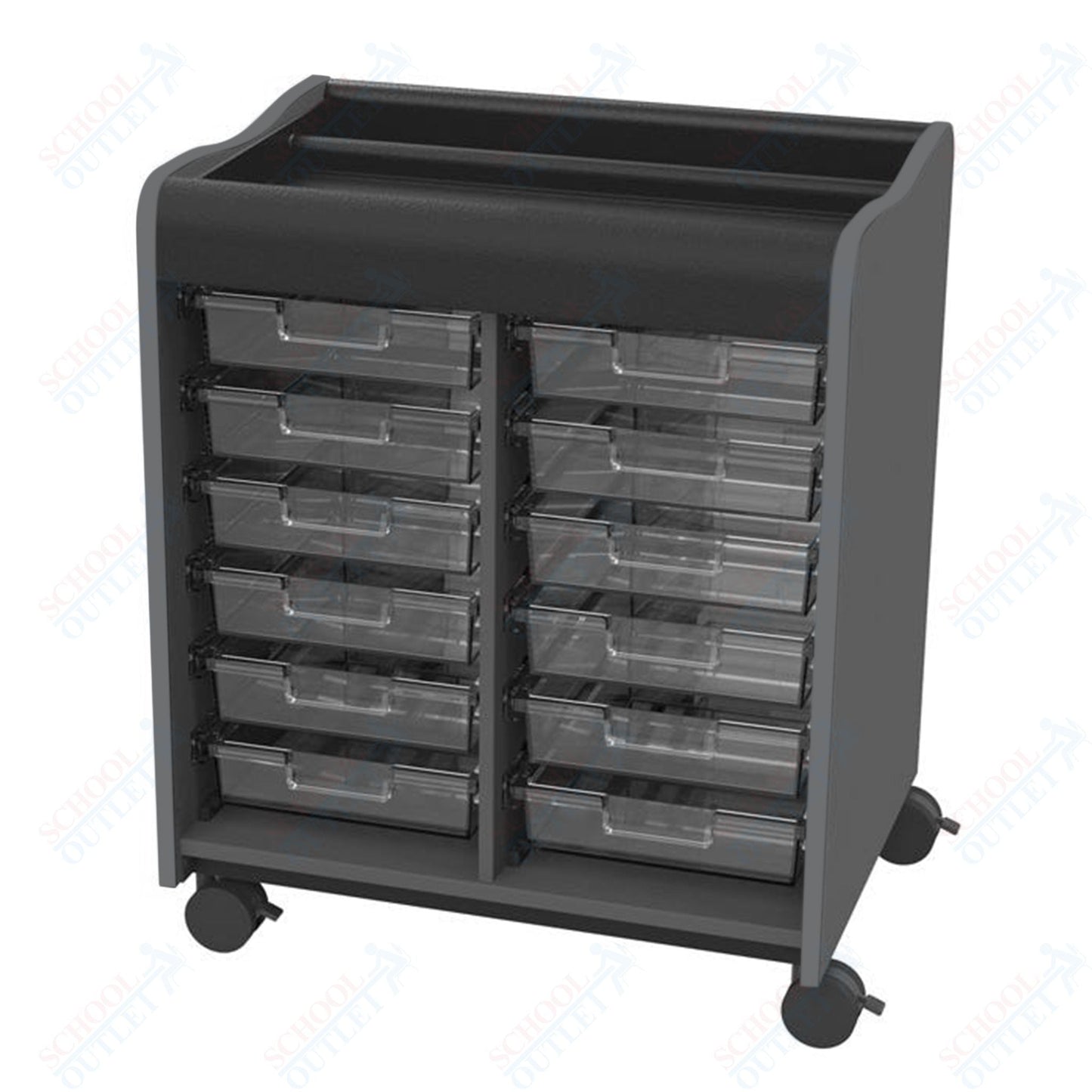 Marco Horizon Makerspace Mobile Storage Cart w/ 12 Trays (39 - 11002 - X) - SchoolOutlet