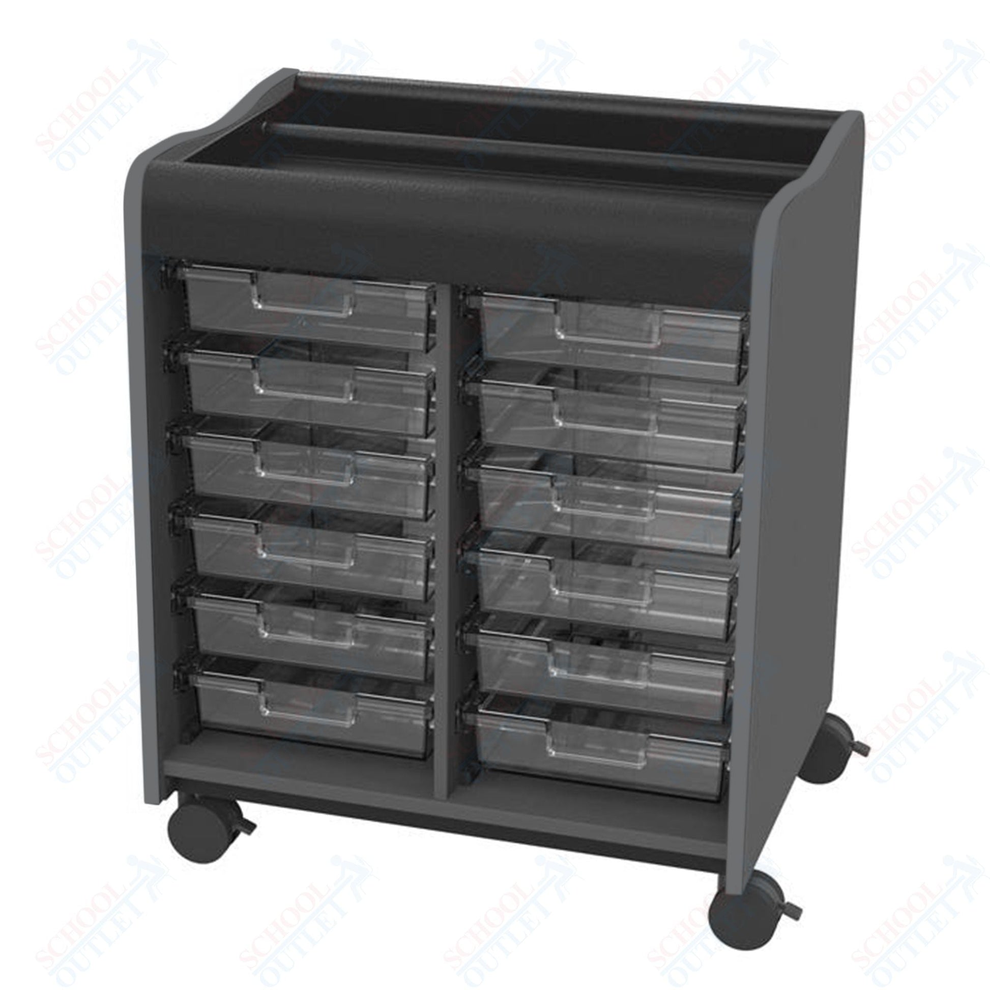 Marco Horizon Makerspace Mobile Storage Cart w/ 12 Trays (39 - 11002 - X) - SchoolOutlet
