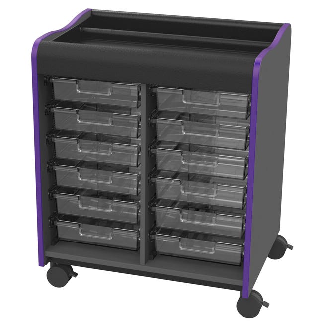 Marco Horizon Makerspace Mobile Storage Cart w/ 12 Trays (39 - 11002 - X) - SchoolOutlet