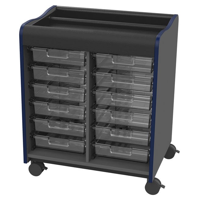 Marco Horizon Makerspace Mobile Storage Cart w/ 12 Trays (39 - 11002 - X) - SchoolOutlet