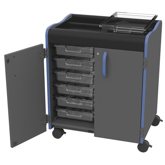 Marco Horizon Makerspace Mobile Storage Cart w/ 12 Trays (39 - 11002 - X) - SchoolOutlet
