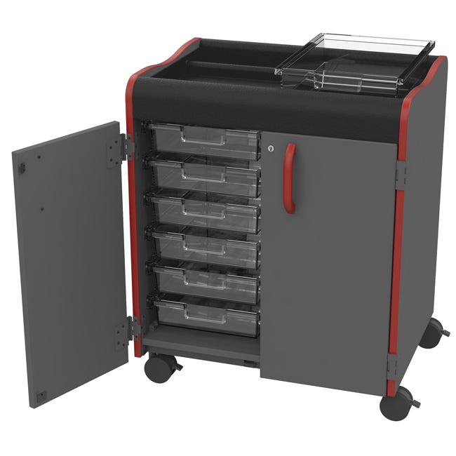 Marco Horizon Makerspace Mobile Storage Cart w/ 12 Trays (39 - 11002 - X) - SchoolOutlet