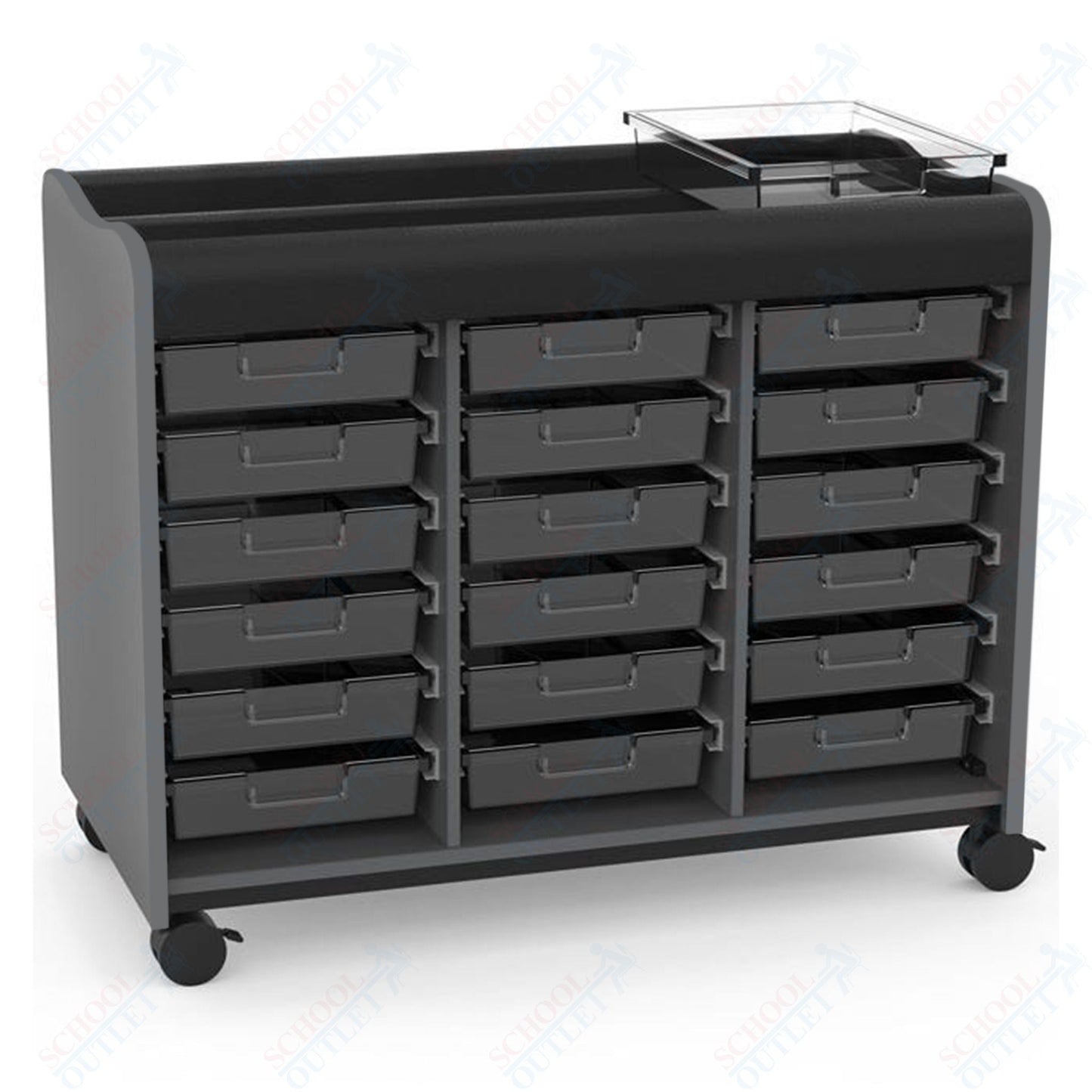 Marco Horizon Makerspace Mobile Storage Cart w/ 18 Trays (39 - 11003 - X) - SchoolOutlet