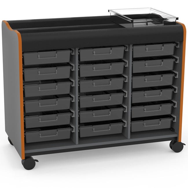 Marco Horizon Makerspace Mobile Storage Cart w/ 18 Trays (39 - 11003 - X) - SchoolOutlet