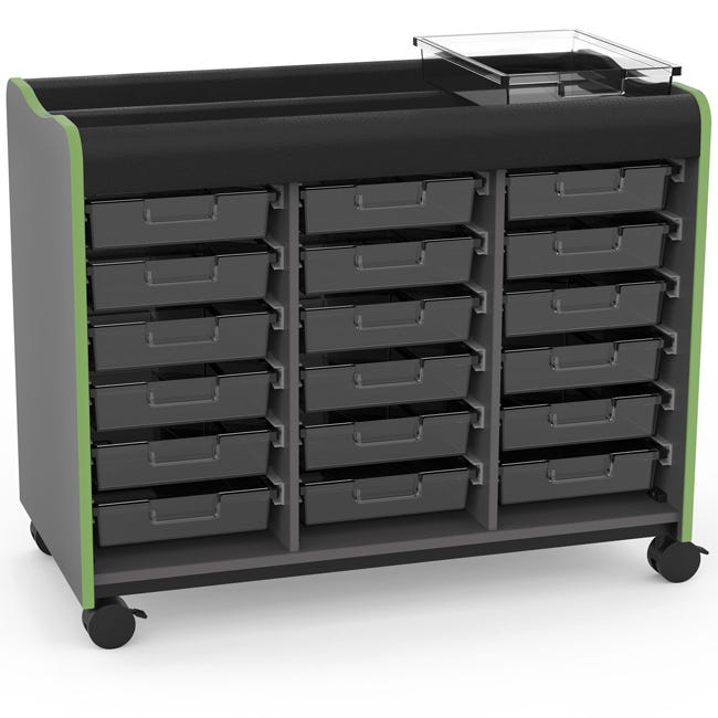 Marco Horizon Makerspace Mobile Storage Cart w/ 18 Trays (39 - 11003 - X) - SchoolOutlet