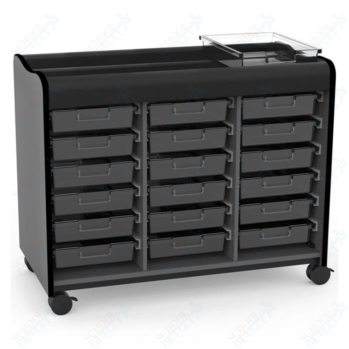 Marco Horizon Makerspace Mobile Storage Cart w/ 18 Trays (39 - 11003 - X) - SchoolOutlet