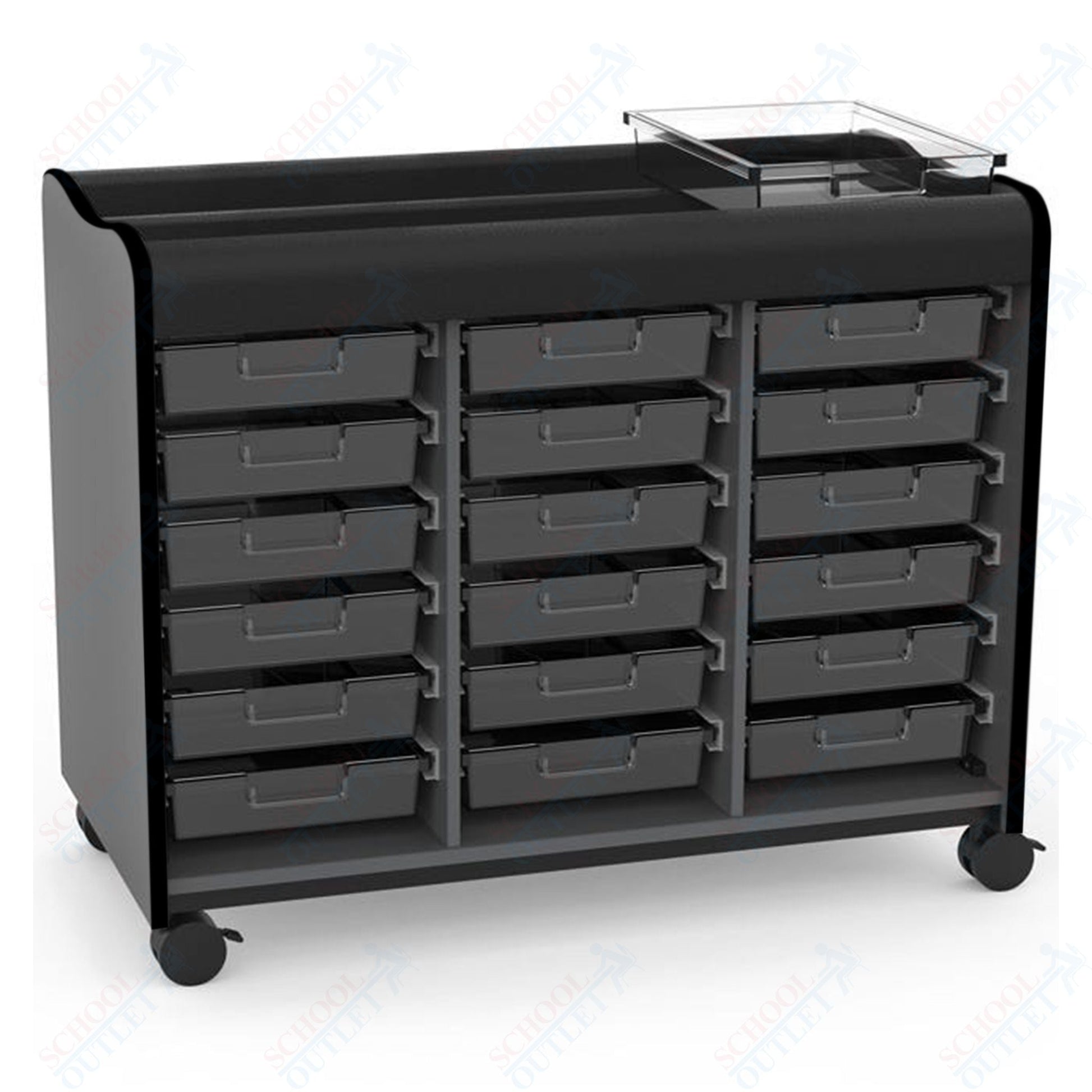 Marco Horizon Makerspace Mobile Storage Cart w/ 18 Trays (39 - 11003 - X) - SchoolOutlet