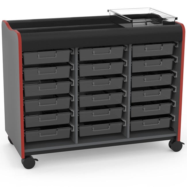 Marco Horizon Makerspace Mobile Storage Cart w/ 18 Trays (39 - 11003 - X) - SchoolOutlet