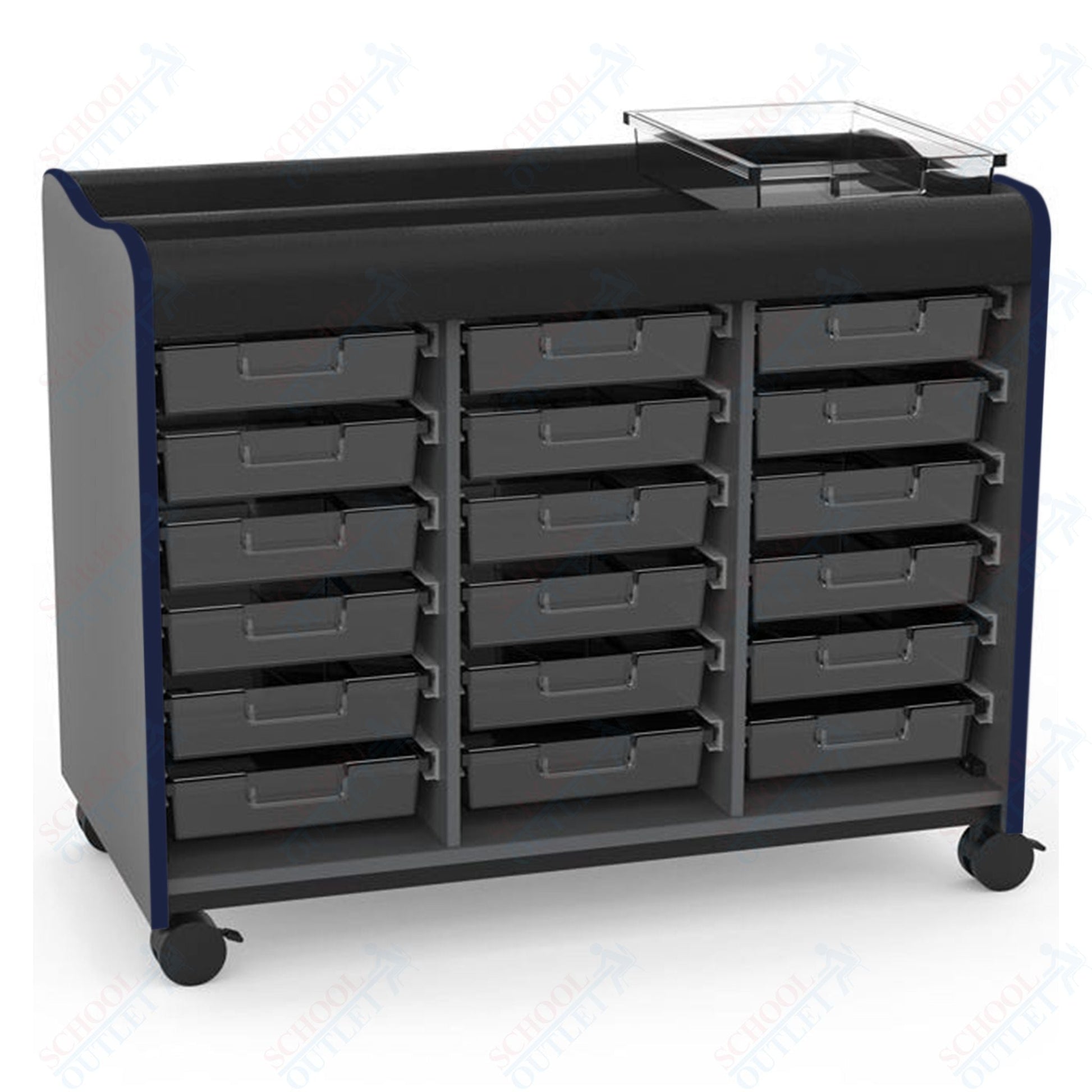 Marco Horizon Makerspace Mobile Storage Cart w/ 18 Trays (39 - 11003 - X) - SchoolOutlet