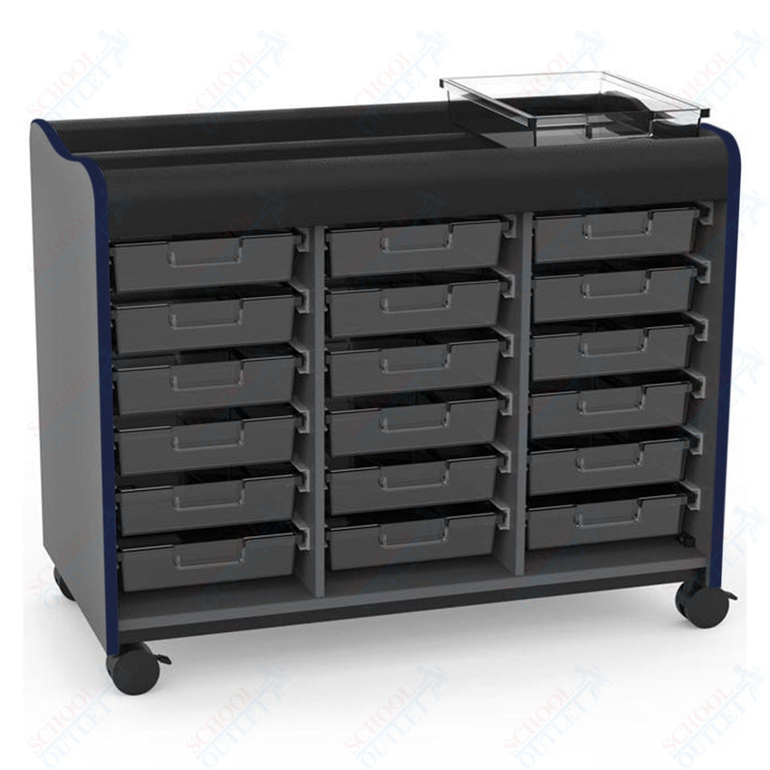 Marco Horizon Makerspace Mobile Storage Cart w/ 18 Trays (39 - 11003 - X) - SchoolOutlet