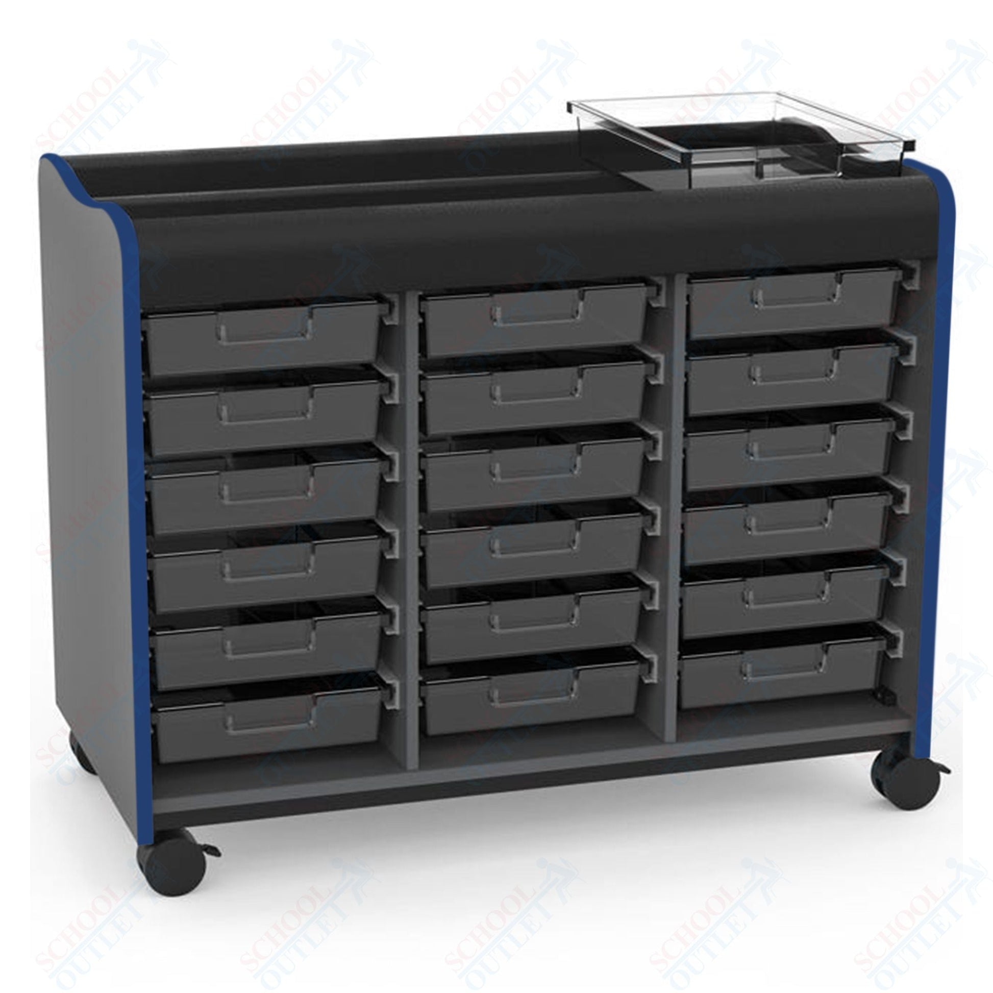Marco Horizon Makerspace Mobile Storage Cart w/ 18 Trays (39 - 11003 - X) - SchoolOutlet