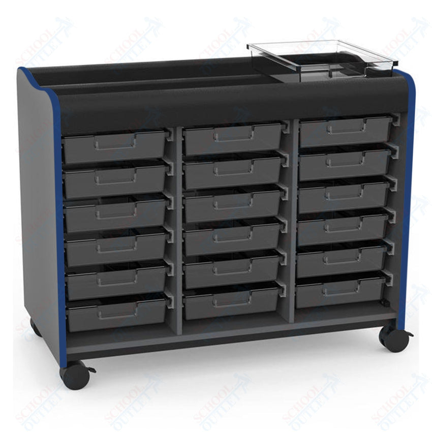 Marco Horizon Makerspace Mobile Storage Cart w/ 18 Trays (39 - 11003 - X) - SchoolOutlet