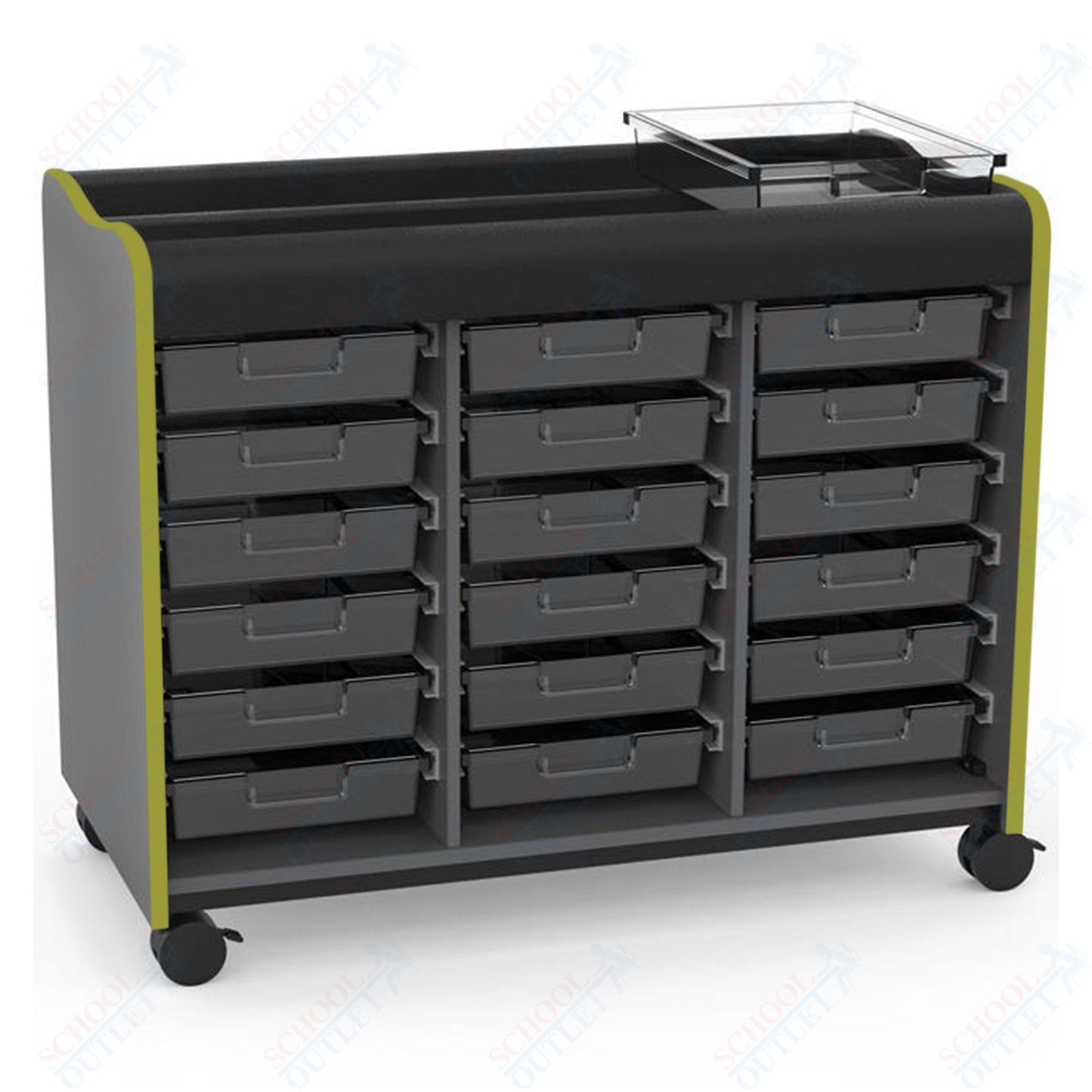 Marco Horizon Makerspace Mobile Storage Cart w/ 18 Trays (39 - 11003 - X) - SchoolOutlet