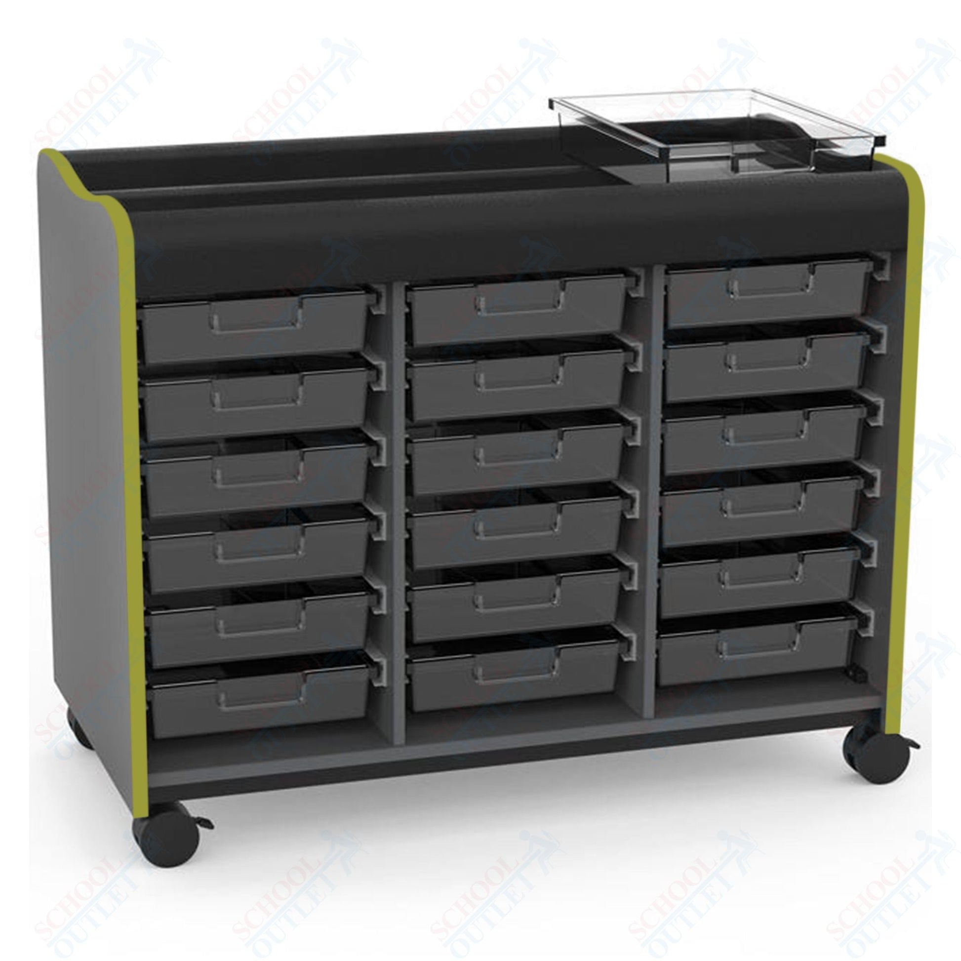 Marco Horizon Makerspace Mobile Storage Cart w/ 18 Trays (39 - 11003 - X) - SchoolOutlet