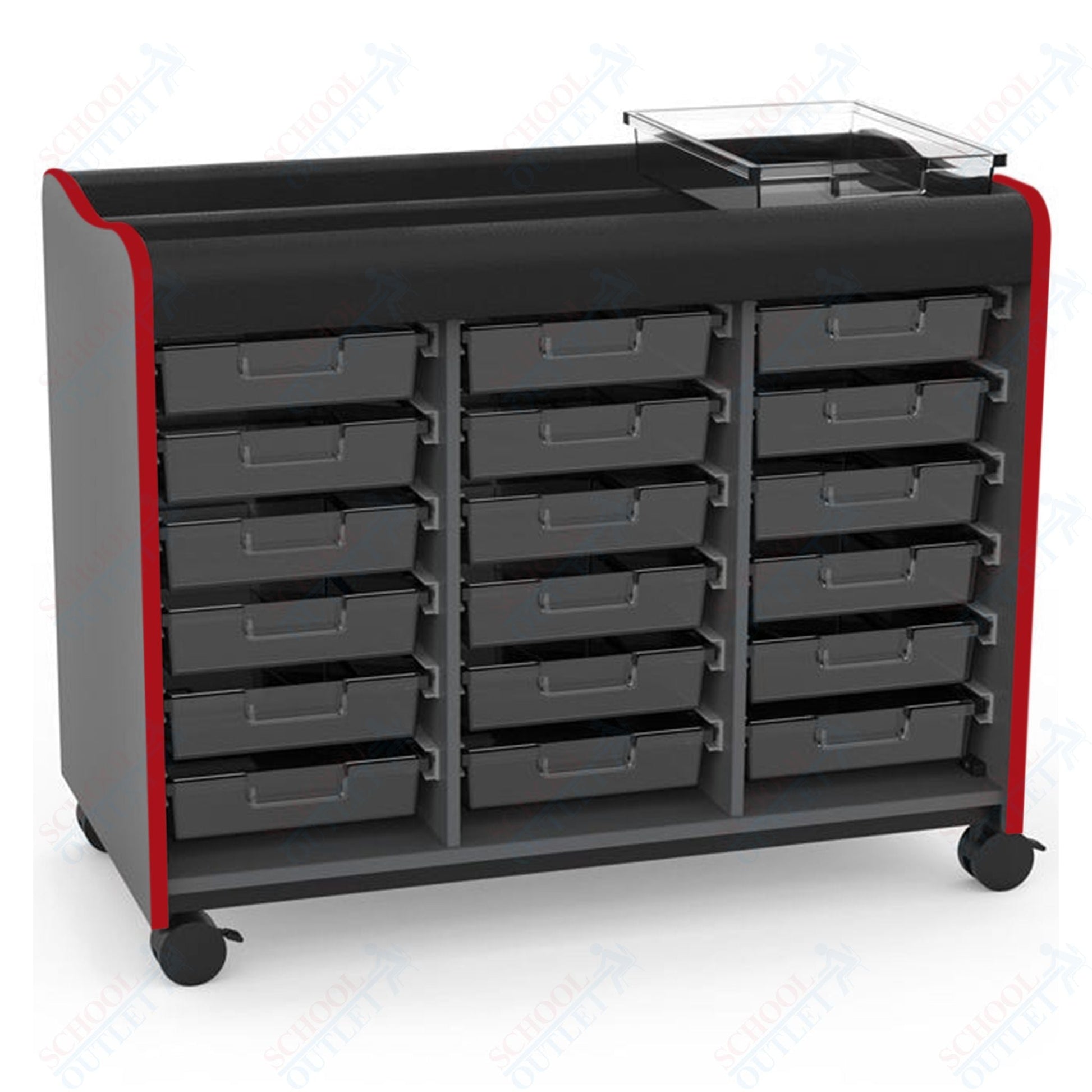 Marco Horizon Makerspace Mobile Storage Cart w/ 18 Trays (39 - 11003 - X) - SchoolOutlet