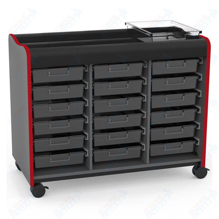 Marco Horizon Makerspace Mobile Storage Cart w/ 18 Trays (39 - 11003 - X) - SchoolOutlet