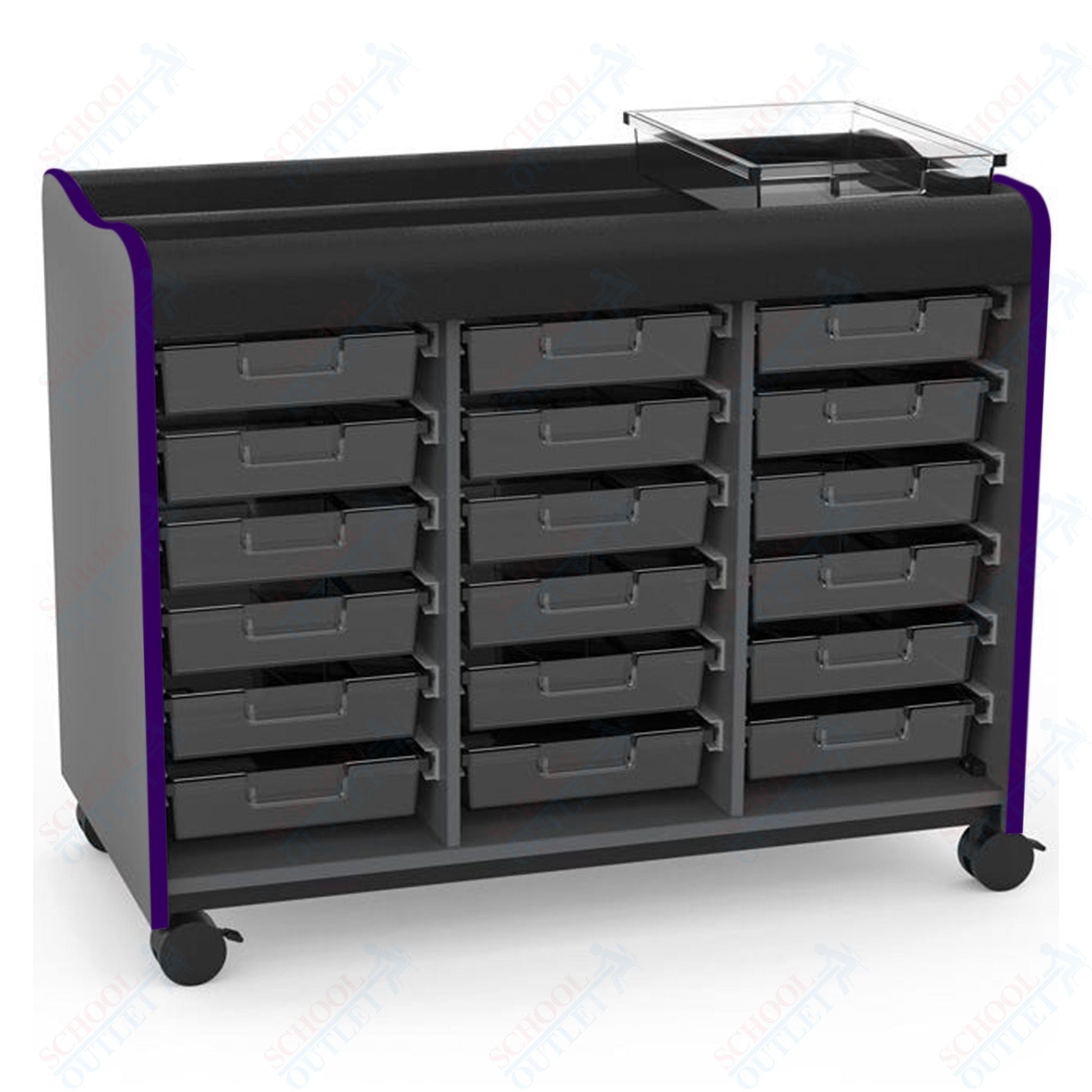 Marco Horizon Makerspace Mobile Storage Cart w/ 18 Trays (39 - 11003 - X) - SchoolOutlet