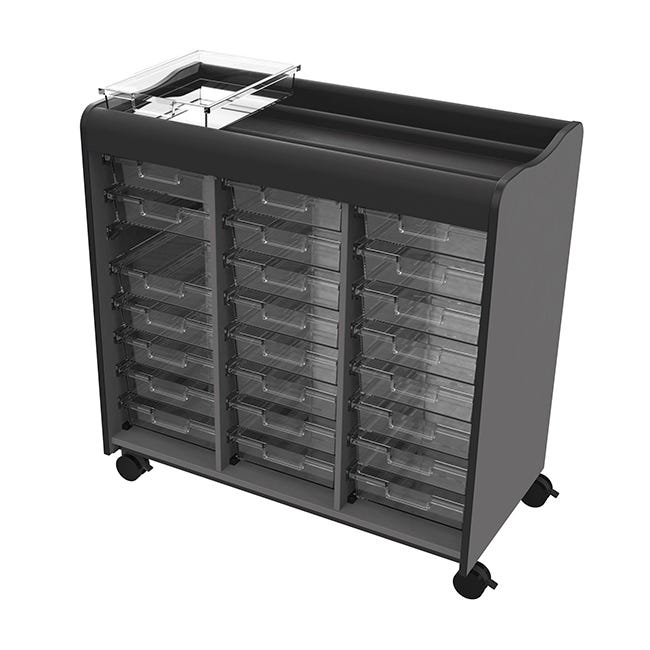 Marco Horizon Makerspace Mobile Storage Cart w/ 24 Trays (39 - 11004 - X) - SchoolOutlet