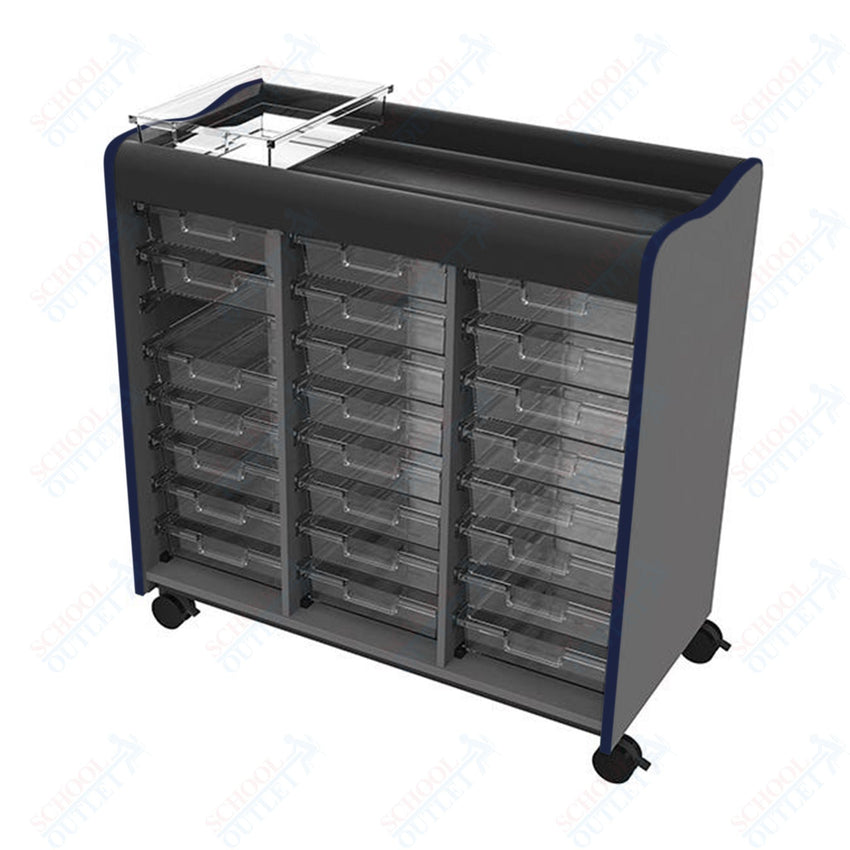 Marco Horizon Makerspace Mobile Storage Cart w/ 24 Trays (39 - 11004 - X) - SchoolOutlet