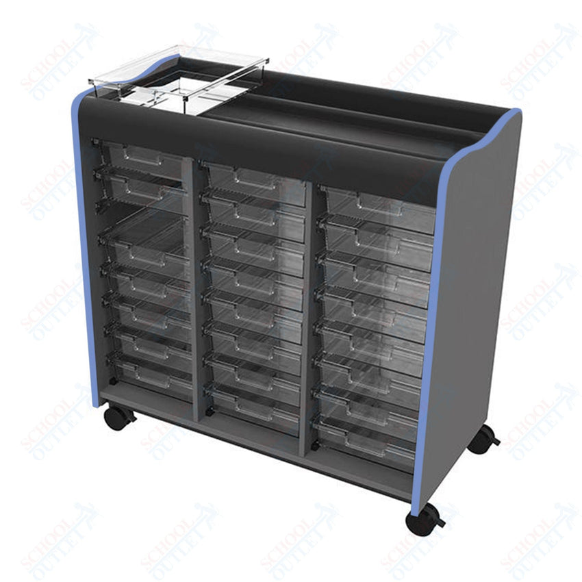 Marco Horizon Makerspace Mobile Storage Cart w/ 24 Trays (39 - 11004 - X) - SchoolOutlet