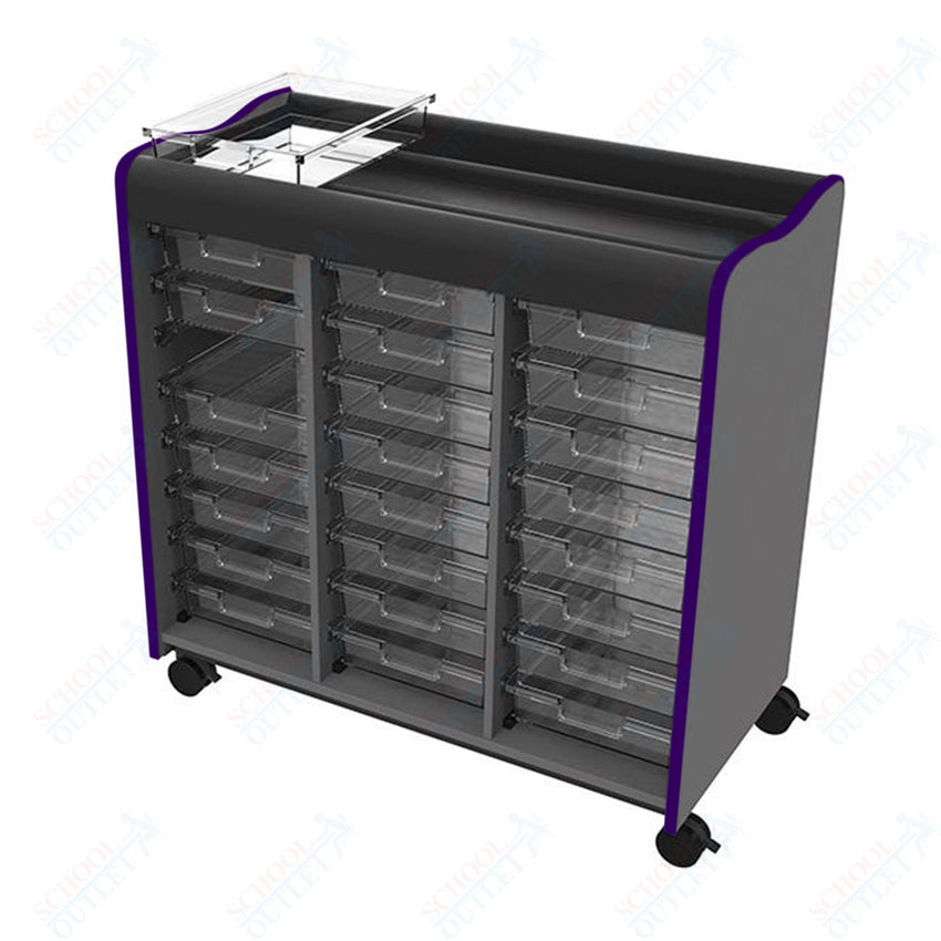 Marco Horizon Makerspace Mobile Storage Cart w/ 24 Trays (39 - 11004 - X) - SchoolOutlet