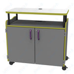 Marco Horizon Teacher's Mobile Workstation w/ 9 Tote Trays (39 - 11005 - 4) - SchoolOutlet