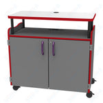Marco Horizon Teacher's Mobile Workstation w/ 9 Tote Trays (39 - 11005 - 4) - SchoolOutlet