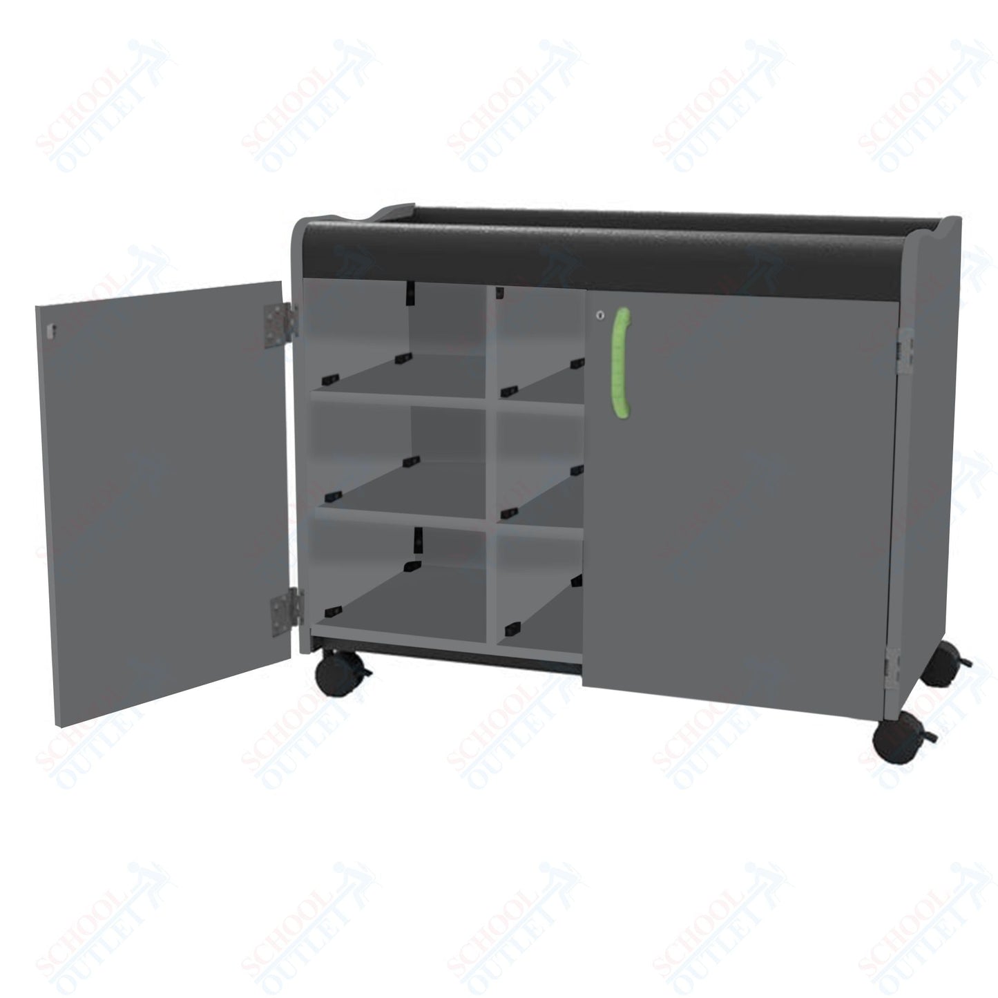 Marco Horizon Series Mobile Cubbie Storage Cabinet (39 - 11007 - X) - SchoolOutlet
