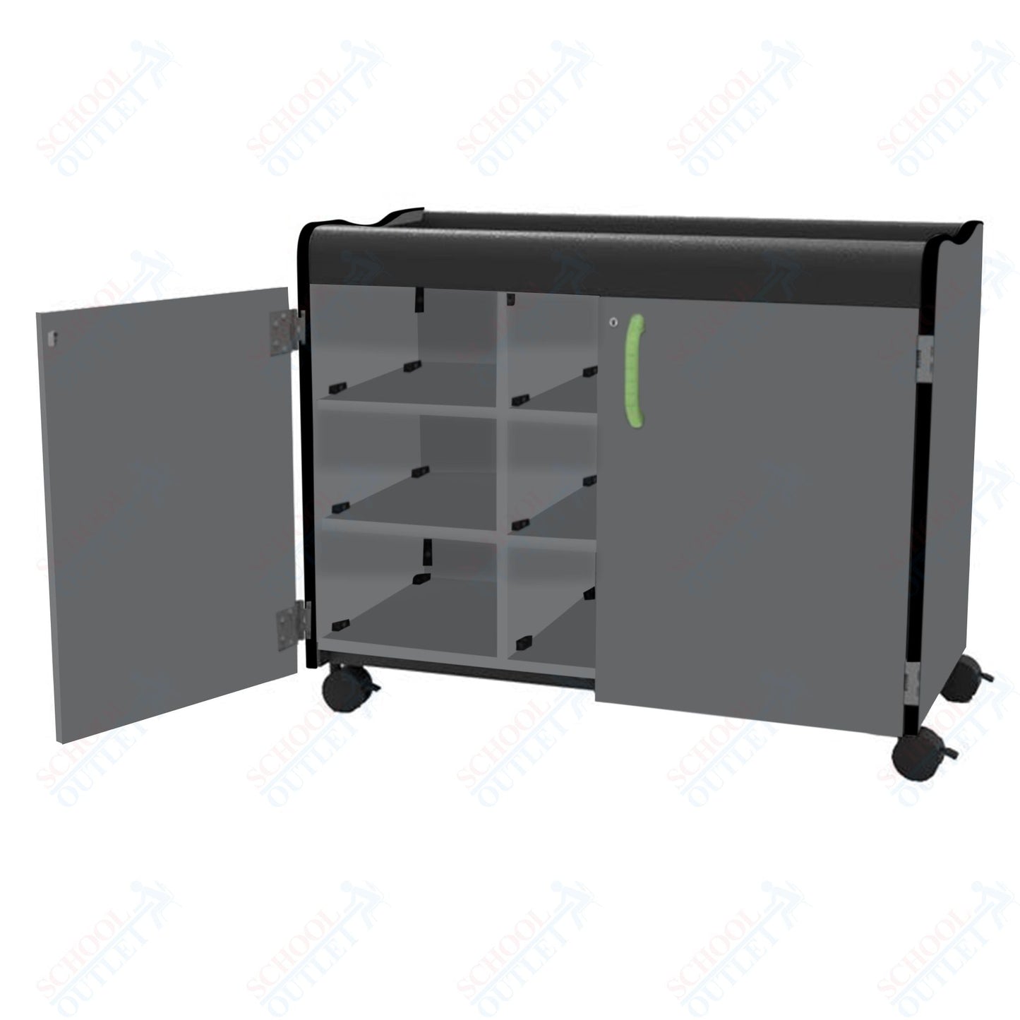 Marco Horizon Series Mobile Cubbie Storage Cabinet (39 - 11007 - X) - SchoolOutlet