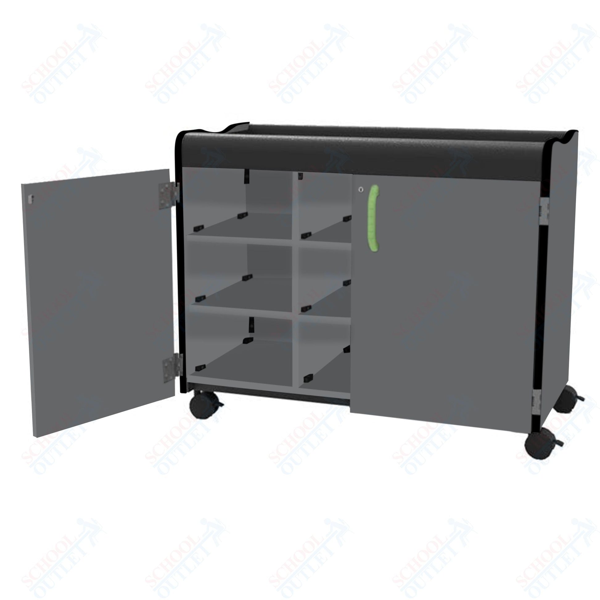 Marco Horizon Series Mobile Cubbie Storage Cabinet (39 - 11007 - X) - SchoolOutlet