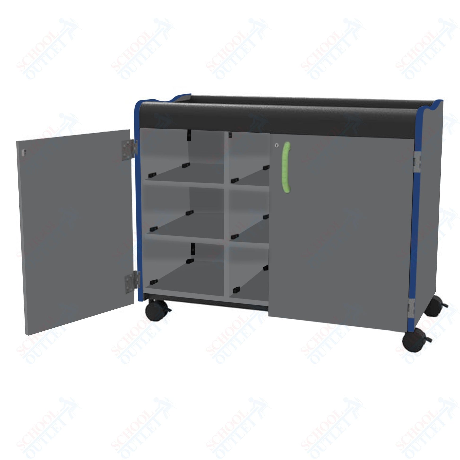 Marco Horizon Series Mobile Cubbie Storage Cabinet (39 - 11007 - X) - SchoolOutlet