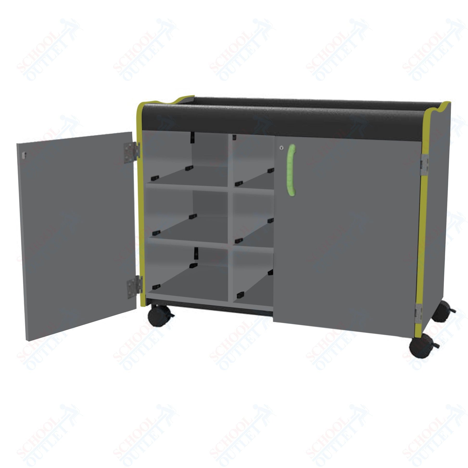 Marco Horizon Series Mobile Cubbie Storage Cabinet (39 - 11007 - X) - SchoolOutlet