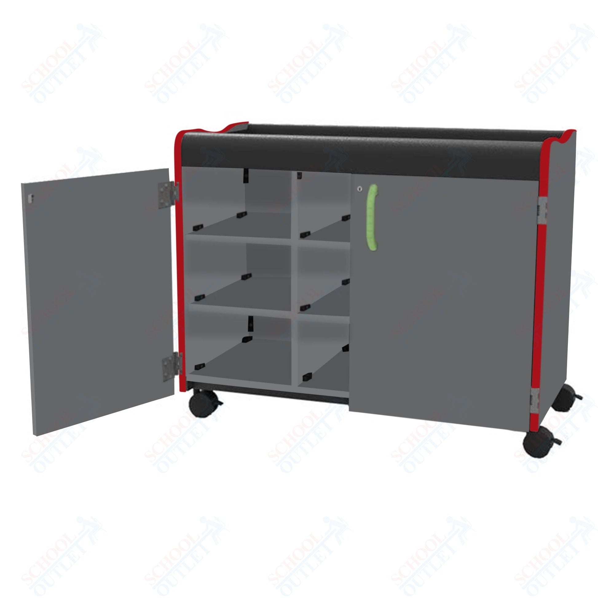 Marco Horizon Series Mobile Cubbie Storage Cabinet (39 - 11007 - X) - SchoolOutlet